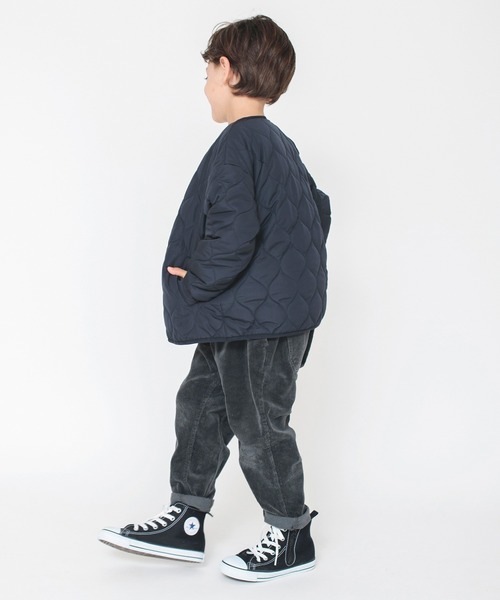 BRANSHES（ブランシェス）の「【キルティング】中綿ブルゾン（ブルゾン・キッズ・ブラック/カーキオリーブ・90/140/120/100/130/150/110）」の6枚目の写真