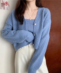 Coo+i（クーイ）の「ベア付きアンサンブルカーディガン（カーディガン/ボレロ）」