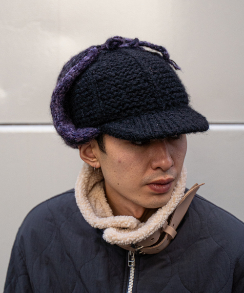 Sublime Cap SUBLIME(サブライム)の「【SUBLiME/サブライム】2WAY HANDKNIT FLIGHT CAP(キャップ)」 - WEAR