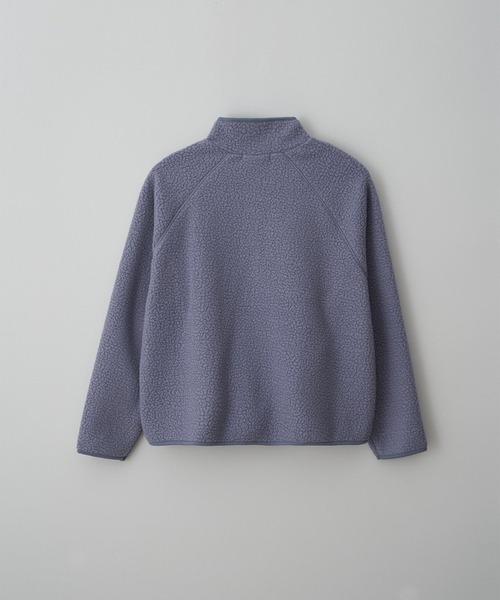 MUYMONA(ムイモナ)の「パイピング ボアジャケット mmw22a030【MUYMONA】【2022AW】(ブルゾン・レディース・ベージュ/ブルー/スミクロ・FREE)」の13枚目の写真