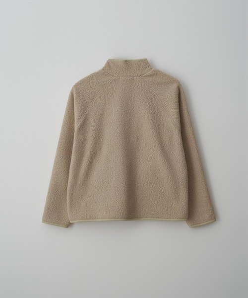 MUYMONA(ムイモナ)の「パイピング ボアジャケット mmw22a030【MUYMONA】【2022AW】(ブルゾン・レディース・ベージュ/ブルー/スミクロ・FREE)」の21枚目の写真
