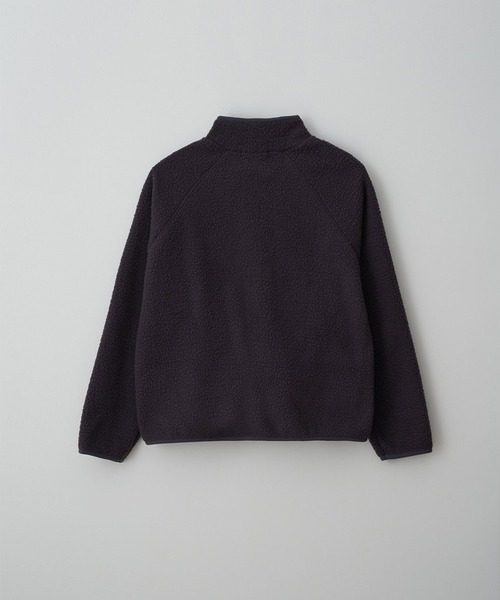 MUYMONA(ムイモナ)の「パイピング ボアジャケット mmw22a030【MUYMONA】【2022AW】(ブルゾン・レディース・ベージュ/ブルー/スミクロ・FREE)」の11枚目の写真