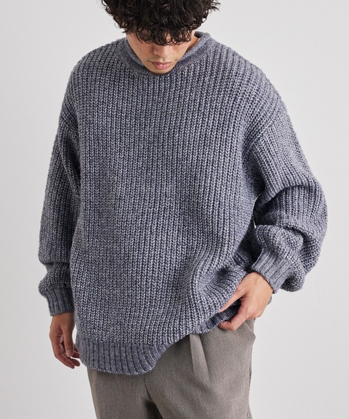 CIAOPANIC TYPY（チャオパニックティピー）の「メランジニットロールネックプルオーバー（ニット/セーター・メンズ・ライトグレー/ネイビー/オレンジ/ベージュ/イエロー/サックスブルー・M/L）」の7枚目の写真