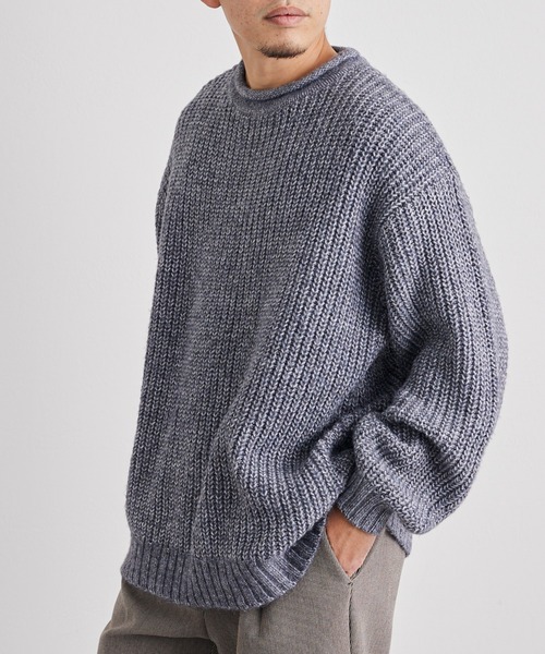 CIAOPANIC TYPY（チャオパニックティピー）の「メランジニットロールネックプルオーバー（ニット/セーター・メンズ・ライトグレー/ネイビー/オレンジ/ベージュ/イエロー/サックスブルー・M/L）」の8枚目の写真