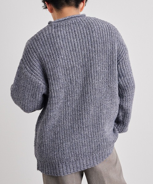 CIAOPANIC TYPY（チャオパニックティピー）の「メランジニットロールネックプルオーバー（ニット/セーター・メンズ・ライトグレー/ネイビー/オレンジ/ベージュ/イエロー/サックスブルー・M/L）」の9枚目の写真