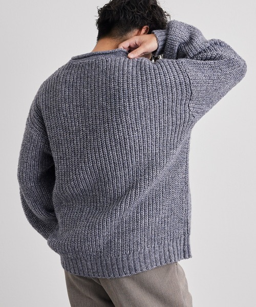 CIAOPANIC TYPY（チャオパニックティピー）の「メランジニットロールネックプルオーバー（ニット/セーター・メンズ・ライトグレー/ネイビー/オレンジ/ベージュ/イエロー/サックスブルー・M/L）」の10枚目の写真