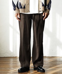 MinoriTY | センタープレス セミフレアパンツ シューカットパンツ 秋服 冬服(スラックス)