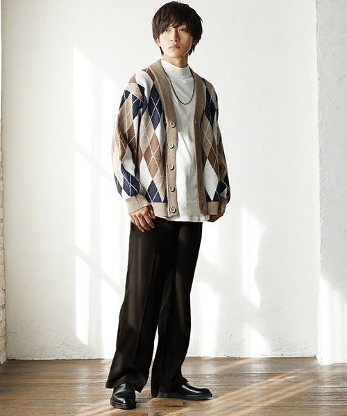 MinoriTY（マイノリティ）の「【MinoriTY】センタープレスセミフレアパンツ スラックス シューカットパンツ 夏服（スラックス・メンズ・ブラウン/ブラック/グリーン/チャコール・M/L/S）」の12枚目の写真