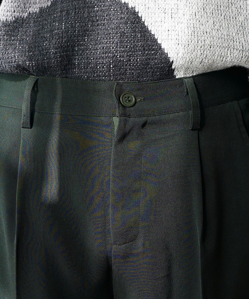 MinoriTY（マイノリティ）の「【MinoriTY】センタープレスセミフレアパンツ スラックス シューカットパンツ 夏服（スラックス・メンズ・ブラウン/ブラック/グリーン/チャコール・M/L/S）」の18枚目の写真