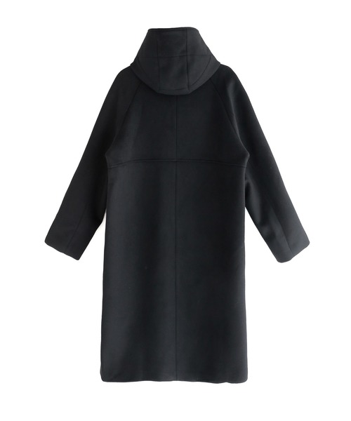 minsobi（ミンソビ）の「フードロングコート ウールロングコート（ステンカラーコート・メンズ・ブラック/グレー・FREE）」の8枚目の写真