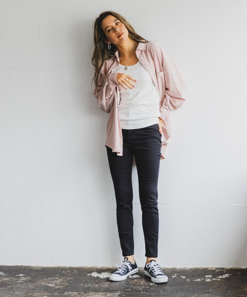 BAYFLOW(ベイフロー)の「スキニージーンズ23SS(デニムパンツ・レディース・ライトブルー/ブラック/オフホワイト/ブルー・24inch/25inch/26inch/23inch/22inch)」の5枚目の写真