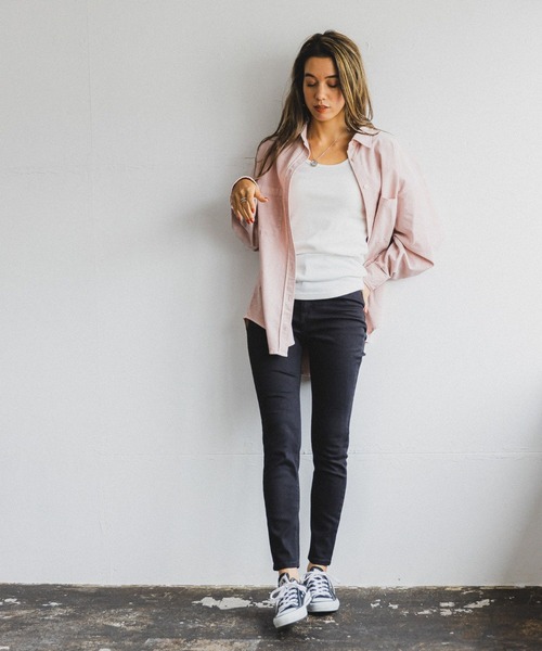 BAYFLOW(ベイフロー)の「スキニージーンズ23SS(デニムパンツ・レディース・ライトブルー/ブラック/オフホワイト/ブルー・24inch/25inch/26inch/23inch/22inch)」の9枚目の写真