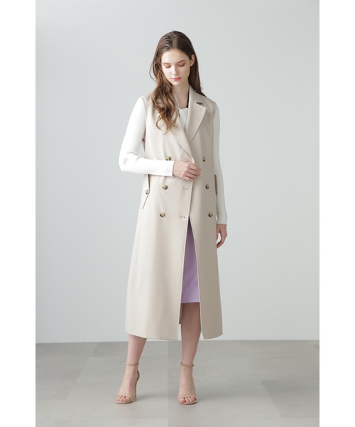 PINKY&DIANNE（ピンキーアンドダイアン）の「◆２ＷＡＹジレトレンチコート（トレンチコート・レディース・ベージュ/ネイビー・38/36）」の4枚目の写真