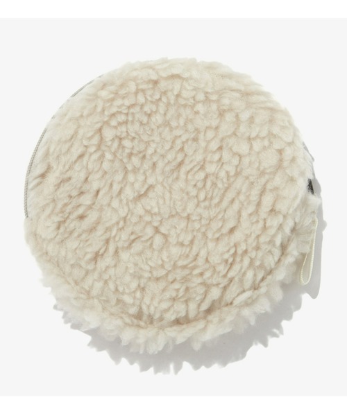 THE NORTH FACE（ザノースフェイス）の「国内未発売 THE NORTH FACE(ザ・ノースフェイス)/ラウンド型 ふわふわボア ミニポーチ コインケース/FLEECE POUCH ROUND（ポーチ・レディース・ブラック/クリーム・FREE）」の9枚目の写真