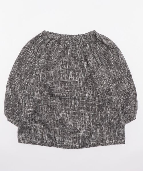 KOBE LETTUCE（コウベレタス）の「2wayツイードチュニックブラウス（チュニック・レディース・ブラック/ベージュ・FREE）」の6枚目の写真