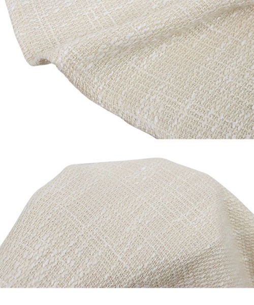 KOBE LETTUCE（コウベレタス）の「2wayツイードチュニックブラウス（チュニック・レディース・ブラック/ベージュ・FREE）」の8枚目の写真