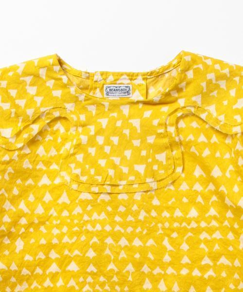 BEAMS BOY（ビームスボーイ）の「○BEAMS BOY / 2重襟プリント Wバックボタン ブラウス（シャツ/ブラウス・レディース・ワイン/イエロー/ネイビー・ONE SIZE）」の8枚目の写真