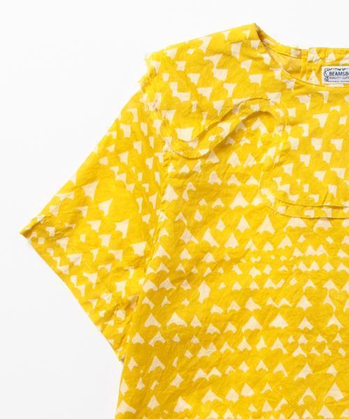 BEAMS BOY（ビームスボーイ）の「○BEAMS BOY / 2重襟プリント Wバックボタン ブラウス（シャツ/ブラウス・レディース・ワイン/イエロー/ネイビー・ONE SIZE）」の9枚目の写真