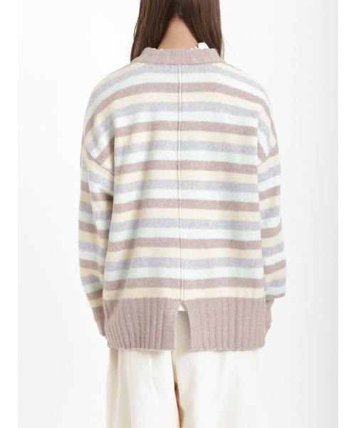 Samansa Mos2（サマンサ モスモス）の「◎後ろスリットハイネックニット（ニット/セーター・レディース・ブラック/グレー/オフホワイト/モカ/ラベンダー・ﾌﾘ-）」の16枚目の写真