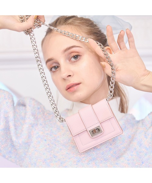 lilLilly(リルリリー)の「ショルダーミニウォレット(財布・レディース・ブラック/ピンク/シルバー・FREE)」の19枚目の写真