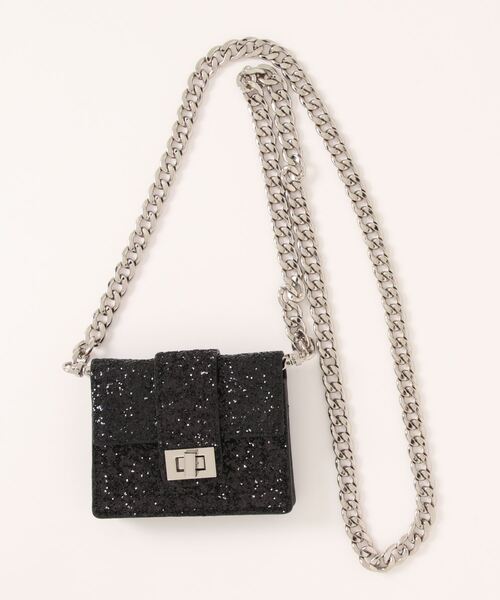 lilLilly(リルリリー)の「ショルダーミニウォレット(財布・レディース・ブラック/ピンク/シルバー・FREE)」の6枚目の写真