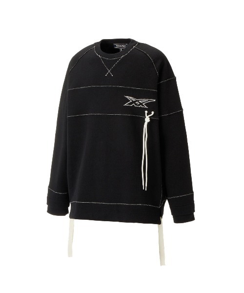 オニツカタイガー　スウェット　オーバーサイズシルエット　М Onitsuka Tiger トレーナー スウェット SWEAT TOP / スウェット