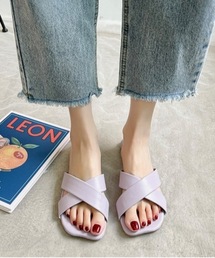 【OKUOKU 0909】ローヒール サンダル oku-shoes-649479333099-9 Y