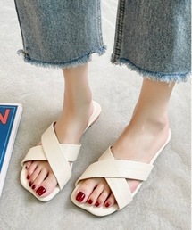 【OKUOKU　0909】ローヒール　サンダル　oku-shoes-649479333099-9　Y