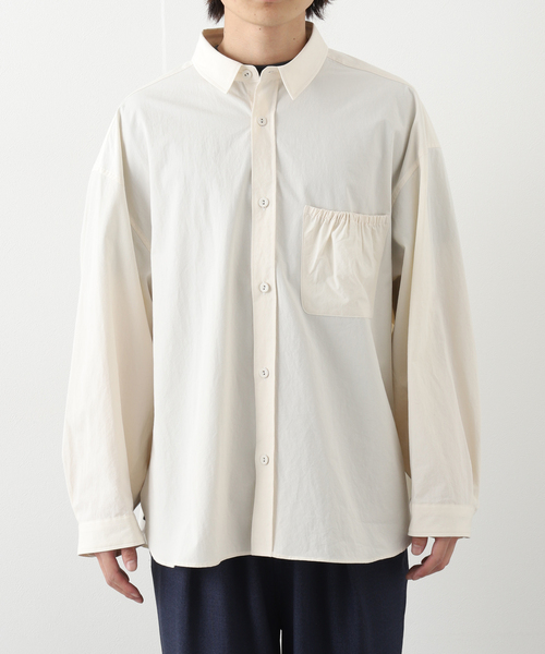 JOINT WORKS（ジョイントワークス）の「【refomed / リフォメッド】WRIST PATCH WIDE SHIRT OFF（シャツ/ブラウス・メンズ・ホワイト・2/3）」の13枚目の写真