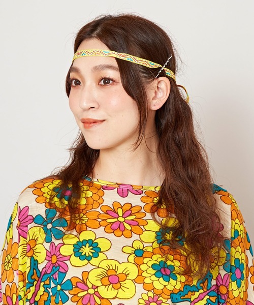 チャイハネ（チャイハネ）の「【チャイハネ】フラワジセットストリング（その他ヘアアクセサリー・レディース・ピンク/イエロー/ピンク系その他・FREE）」の10枚目の写真