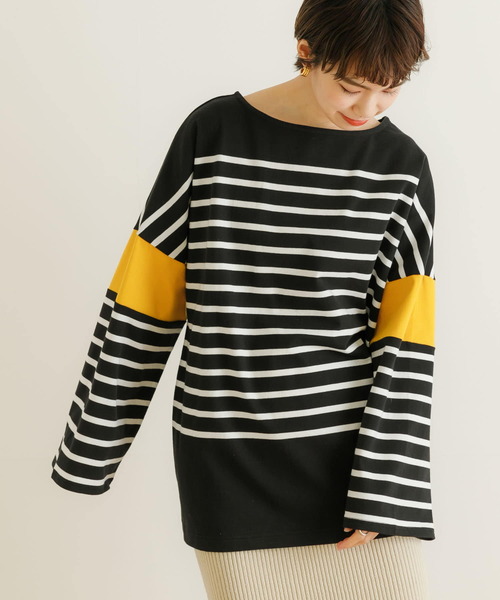 Healthknit（ヘルスニット）の「『別注』Healthknit×URBAN RESEARCH　ボーダーカットソー（Tシャツ/カットソー・レディース・ラベンダー/イエロー/グリーン・FREE）」の6枚目の写真