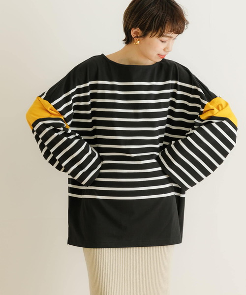 Healthknit（ヘルスニット）の「『別注』Healthknit×URBAN RESEARCH　ボーダーカットソー（Tシャツ/カットソー・レディース・ラベンダー/イエロー/グリーン・FREE）」の8枚目の写真