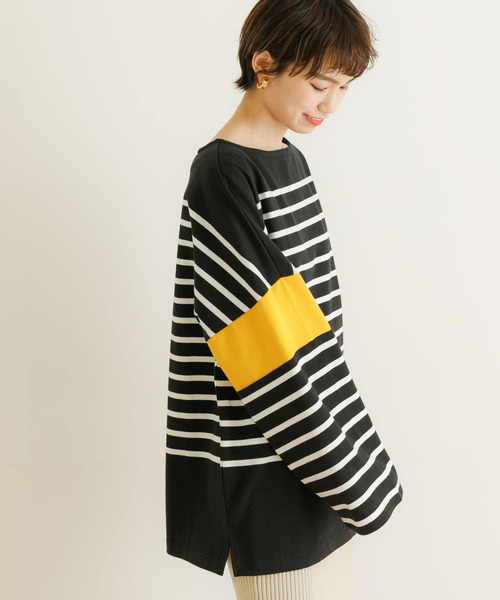 Healthknit（ヘルスニット）の「『別注』Healthknit×URBAN RESEARCH　ボーダーカットソー（Tシャツ/カットソー・レディース・ラベンダー/イエロー/グリーン・FREE）」の11枚目の写真