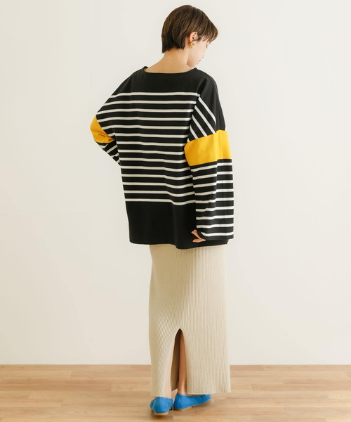 Healthknit（ヘルスニット）の「『別注』Healthknit×URBAN RESEARCH　ボーダーカットソー（Tシャツ/カットソー・レディース・ラベンダー/イエロー/グリーン・FREE）」の15枚目の写真