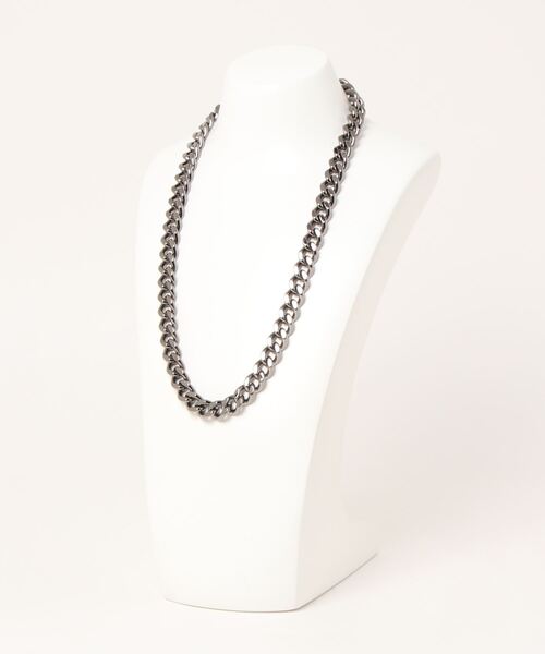 an meets zakka(アンミツザッカ)の「an meets zakka 喜平チェーンネックレス -12m/m-(ネックレス・レディース・ゴールド/シルバー/シルバー系その他・ONE SIZE)」の7枚目の写真