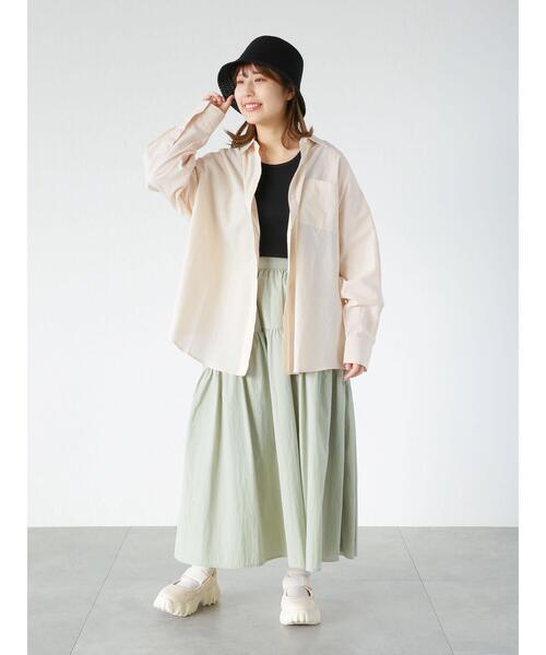 ehka sopo（エヘカソポ）の「シェルタックタンクトップ（タンクトップ・レディース・ブラック/ベージュ/キナリ・ﾌﾘ-）」の22枚目の写真