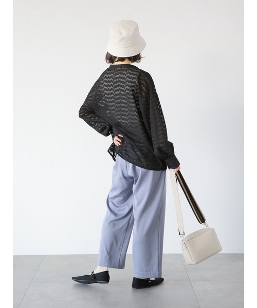 ehka sopo（エヘカソポ）の「シェルタックタンクトップ（タンクトップ・レディース・ブラック/ベージュ/キナリ・ﾌﾘ-）」の11枚目の写真