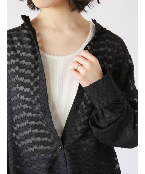 ehka sopo（エヘカソポ）の「シェルタックタンクトップ（タンクトップ・レディース・ブラック/ベージュ/キナリ・ﾌﾘ-）」の21枚目の写真