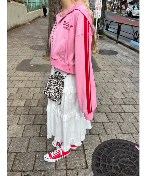 PHILLY（フィリー）の「フリルティアードボリュームスカート（スカート・レディース・ホワイト/ブラック/レオパード・FREE）」の11枚目の写真