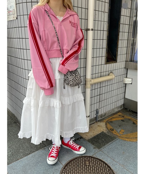 PHILLY（フィリー）の「フリルティアードボリュームスカート（スカート・レディース・ホワイト/ブラック/レオパード・FREE）」の13枚目の写真