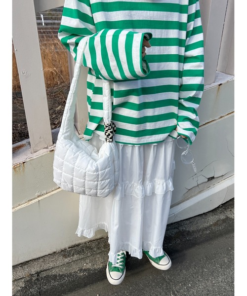 PHILLY（フィリー）の「フリルティアードボリュームスカート（スカート・レディース・ホワイト/ブラック/レオパード・FREE）」の16枚目の写真