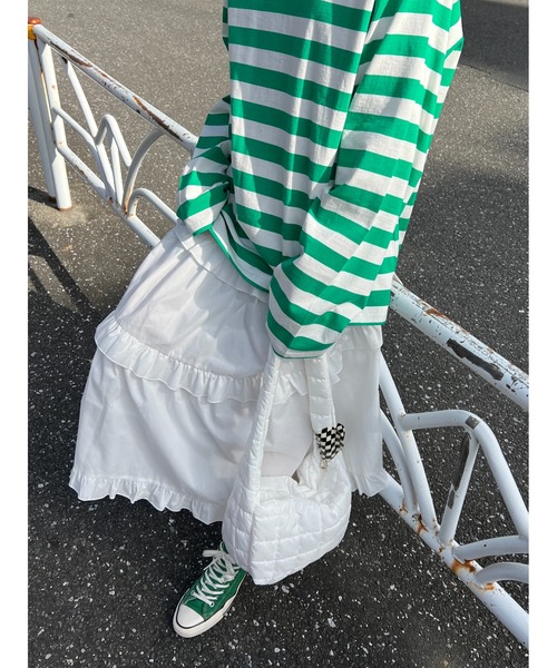 PHILLY（フィリー）の「フリルティアードボリュームスカート（スカート・レディース・ホワイト/ブラック/レオパード・FREE）」の17枚目の写真