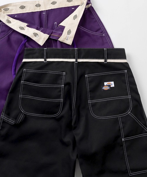 Dickies(ディッキーズ)の「【Dickies/ディッキーズ】 DRAWSTRING WIDE BALOON ドローストリング ワイドバルーンシルエット カーペンターパンツ/イージーパンツ(その他パンツ・レディース・ブラック/サックスブルー/ホワイト/イエロー/パープル・S/M/L/XL)」の3枚目の写真