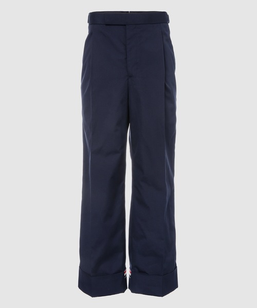 THOM BROWNE(トムブラウン)の「FIT 5 TROUSER W/ GG CUFF IN TYPEWRITER CLOTH KHAKI1(スラックス・メンズ・カーキ/ネイビー・1)」の2枚目の写真