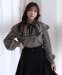 【TITTY&CO.】ビッグカラーフリルブラウス