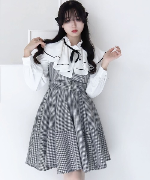 TITTY&CO.（ティティーアンドコー）の「【TITTY&CO.】ビッグカラーフリルブラウス（シャツ/ブラウス・レディース・ホワイト/マルチ・FREE）」の18枚目の写真