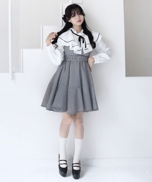 TITTY&CO.（ティティーアンドコー）の「【TITTY&CO.】ビッグカラーフリルブラウス（シャツ/ブラウス・レディース・ホワイト/マルチ・FREE）」の20枚目の写真