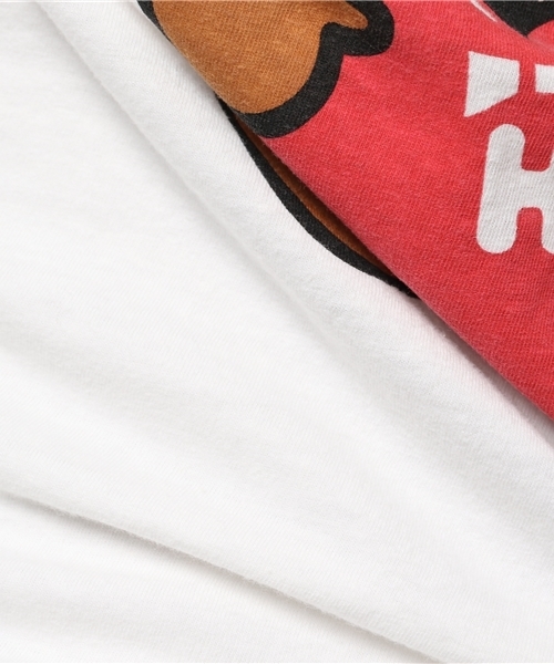 HYSTERIC GLAMOUR（ヒステリックグラマー）の「HEART BEAR pt T-SH（Tシャツ/カットソー・レディース・ホワイト/ピンク/ブラック・FREE）」の6枚目の写真