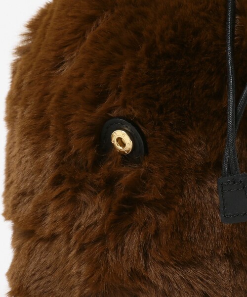 VIOLAd'ORO（ヴィオラドーロ）の「VIOLAd’ORO / レザー × エコファー メッシュ ハンドバッグ（ハンドバッグ・レディース・ブラウン・ONE SIZE）」の21枚目の写真