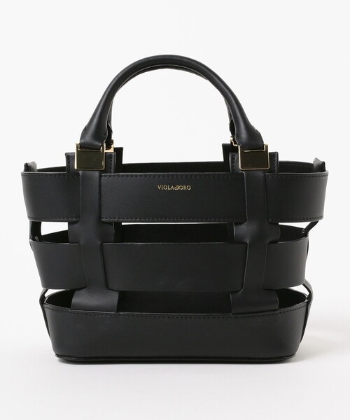 VIOLAd'ORO（ヴィオラドーロ）の「VIOLAd’ORO / レザー × エコファー メッシュ ハンドバッグ（ハンドバッグ・レディース・ブラウン・ONE SIZE）」の22枚目の写真